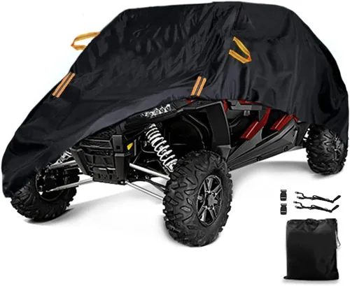 Vista 10 de Cubierta UTV, Protección Super Resistente para Todo Clima, Cubierta UTV Sobredimensionada de 2 Asientos Compatible con Can Am Maverick X3 Defender