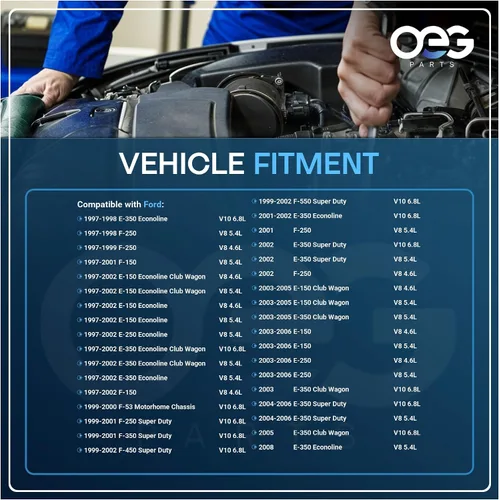 Vista 4 de Piezas de OEG nuevo alternador compatible con Ford F Series Truck 4.6L 5.4L 1997-2002 y E450 6.8L 1999-2006 F65U-10300-EA F6PZ-10346-RA F7UU-10300-AB