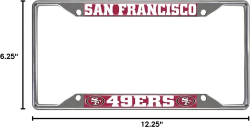 Vista 5 de FANMATS Marco de matrícula NFL unisex para adultos