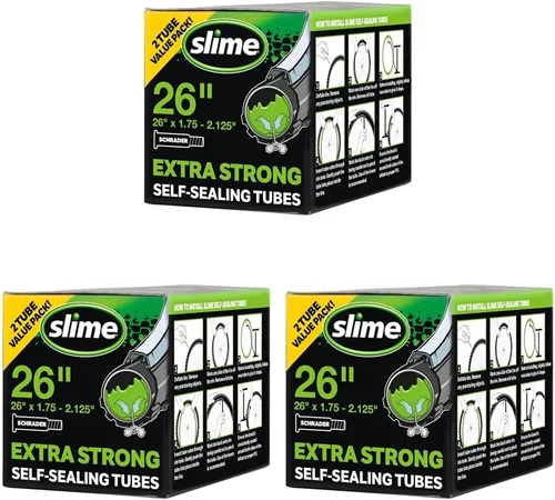 Vista 23 de Slime 30051 Tubo interior de bicicleta con sellador de pinchazos Slime extra fuerte, autosellante, evita y repara, válvula Schrader, 16 pulgadas x