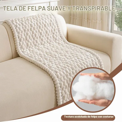 Vista 8 de Funda para sofá para perros lavable, fundas para sofá de 3 cojines no deslizantes, duraderas y peludas, funda para sofá apta para mascotas