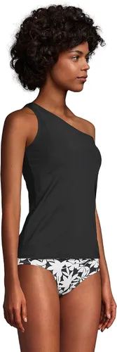 Vista 3 de Lands' End womens One Shoulder Draped Tankini Top