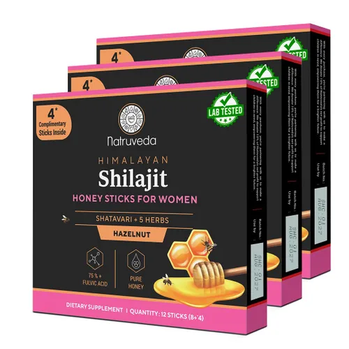Vista 11 de Natruveda, Himalayan Shilajit - Palitos de miel para hombres y mujeres, 75% más de ácido fúlvico y oligominerales, miel cruda, azafrán y resina