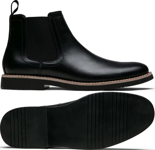 Vista 7 de Vostey Botas Chelsea para hombre, botas de vestir casuales