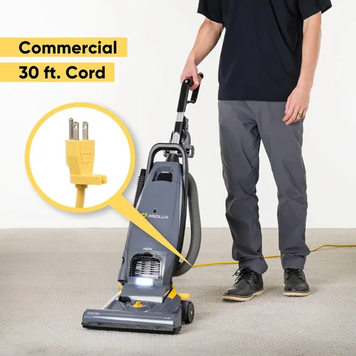 Vista 2 de Prolux Phantom Pro - Aspiradora vertical comercial – Filtración HEPA, embolsada, alta succión, limpieza profunda, ligera con herramientas integradas