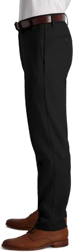 Vista 2 de Haggar Cool 18 Pro Slim Fit Flat Front Superflex Pantalón de cintura para hombre