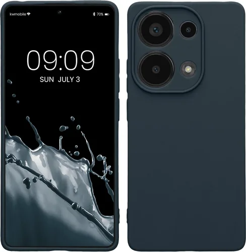 Vista 120 de kwmobile Funda compatible con Xiaomi Redmi Note 9S / 9 Pro / 9 Pro Max - Funda protectora de silicona TPU suave y delgada - Negro mate