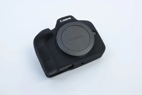 Vista 3 de Funda para Canon Eos R50, ultrafina, ligera, de goma, suave, de silicona, para Canon Eos R50 (negro)
