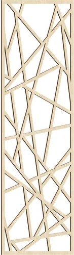 Vista 6 de Conway Paneles de pared decorativos de madera con calado, 9 3/8 pulgadas de ancho x 24 3/8 pulgadas de alto x 1/4 de alto, aliso
