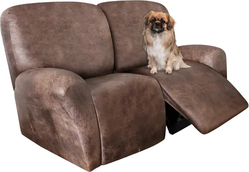 Vista 42 de ANARACHON Fundas para Sillas Reclinables Tipo Cuero, 4 Piezas Funda para Sillón Reclinable Lazy Boy, Protector de Muebles - Funda Suave Lavable