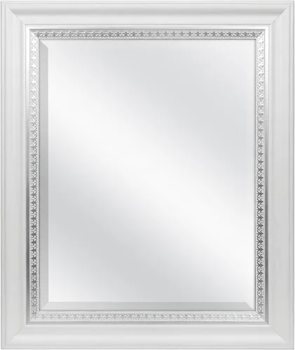 Vista 32 de MCS Simplicity - Espejo de pared grande de 21.5x25.5 pulgadas, espejo negro con detalle biselado, espejo para colgar en pared vertical u horizontal