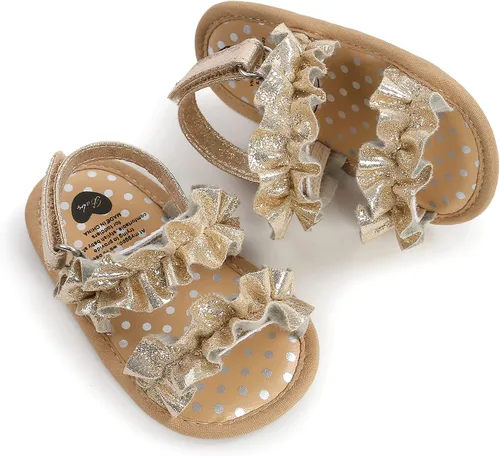 Vista 14 de Sandalias de verano para bebés, niñas y niños, unisex, antideslizantes, suela suave, transpirable, para primeros pasos, zapatos de playa al aire