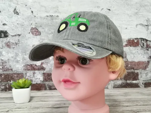 Vista 4 de Gorras de béisbol bordadas para niños y niñas