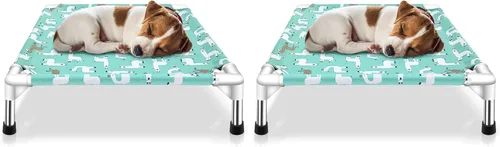 Vista 8 de Cama elevada para perros pequeños, uso en interiores y exteriores para mascotas pequeñas