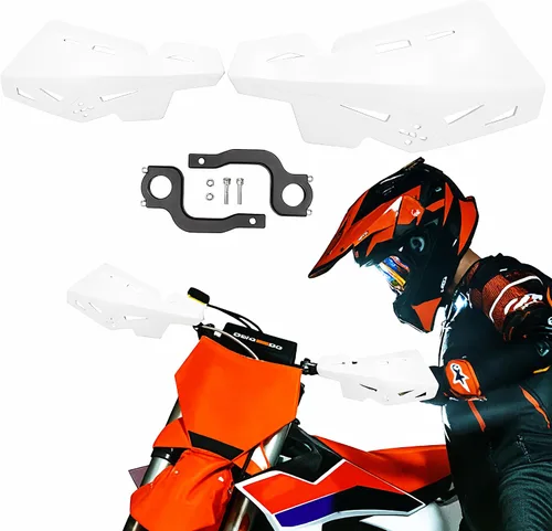 Vista 11 de Paramanos universal de 7/8" 22mm y 1 1/8" 28mm para manillar de nylon, para moto de cross, motocross, ATV, para SX SXF EXC XCW - Negro
