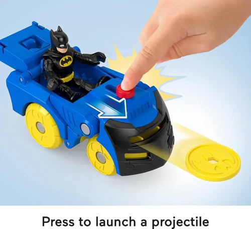 Vista 5 de DC Super Friends Fisher-Price Imaginext Batman - Juego de cambiadores de cabeza y figuras para preescolar, juego de simulación para niños a partir