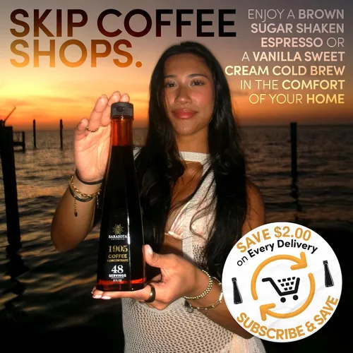 Vista 4 de Concentrado de Café 1905 – Café Gourmet de Filtro Frío, 100% Natural y Bajo en Ácido, Líquido Premium para Café Instantáneo Caliente y Helado
