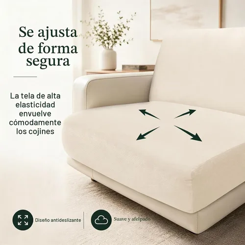 Vista 2 de Arfntevss - Fundas para sofá modular en forma de L de 5 asientos, fundas elásticas ajustadas para cojín de sofá de esquina para perros, protector