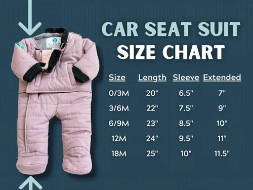 Vista 6 de Buckle Me Baby Coats Chaqueta de invierno de asiento de coche más seguro de cierre rápido para niño o niña, como se ve en Shark Tank