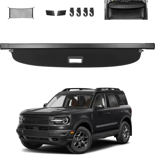 Vista 20 de Sze Cubierta de carga para Jeep Grand Cherokee 2022 2023 2024 2025 2026 (2 filas; WL) 4XE retráctil para maletero, cubierta de seguridad negra