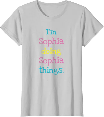 Vista 18 de Sophia - Camiseta con texto personalizado para niñas