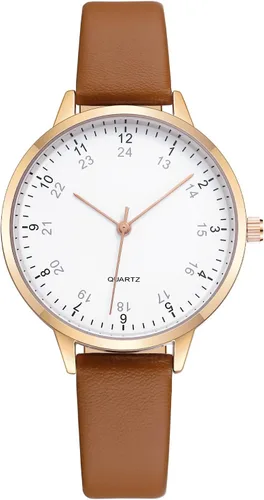 Vista 12 de IBSO Women Watches Leather Mesh Strap Round Case Analog Fashion Ladies Wrist Watches
