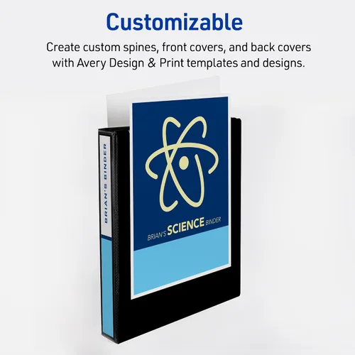 Vista 5 de Carpeta resistente Avery para trabajos, Blanco Paquete de 10