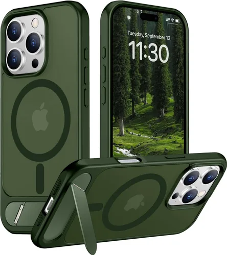 Vista 75 de Funda para iPhone 11 con compatibilidad magnética, [Soporte invisible incorporado][Compatible con MagSafe]
