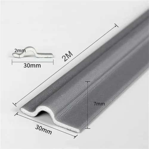 Vista 7 de Tira de sellado autoadhesiva para huecos de ventanas de 80 pulgadas, tira de sellado resistente al viento e insonorizante para puertas, cinta
