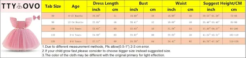Vista 7 de TTYAOVO Vestido de fiesta de cumpleaños con apliques para niñas, vestido de princesa con flores, vestido de baile