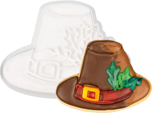 Vista 27 de Cortadores de galletas de otoño de Acción de Gracias, formas de bellotas y hojas con sellos de émbolo, accesorios de horneado de ácido poliláctico