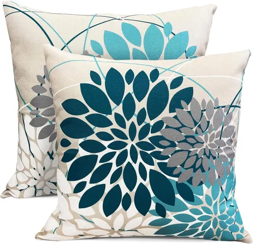 Vista 47 de Juego de 2 fundas de almohada decorativas negras boho 16x16 pulgadas, fundas de almohada de lino modernas estilo bohemia campestre para exteriores