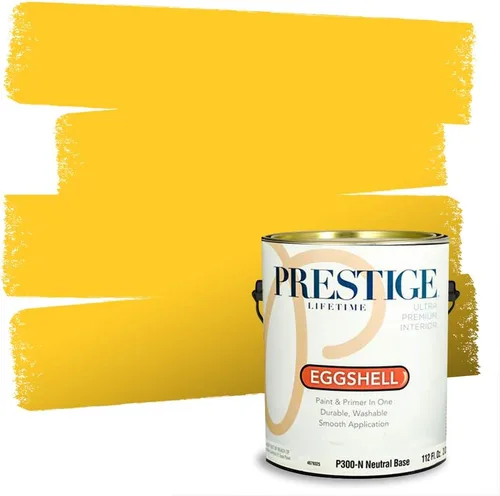 Vista 130 de PRESTIGE Pinturas de pintura exterior e imprimación en uno, 1 galón, plano, combinación comparable de Benjamin Moore* Pila de heno