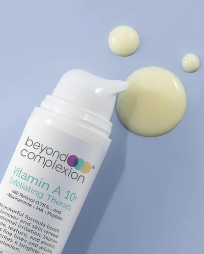 Vista 2 de Terapia exfoliante con vitamina A 10+ con ácido láctico, exfoliación ligera para eliminar el acné, rejuvenecer la piel y ofrecer un tono y textura