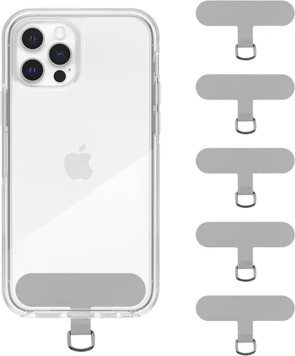 Vista 9 de Lengüeta universal para teléfono celular sin adhesivo, paquete de 5 piezas de repuesto para correa de teléfono, parche de cordón de seguridad