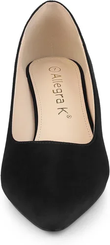 Vista 2 de Allegra K Zapatos de tacón puntiagudos para mujer