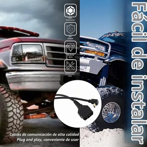 Vista 7 de XTPTFABS para cable SCT X4, cable OBD2 compatible con Xcalibrator X4 modelo sintonizador escáner, funciona perfectamente en vehículos Ford