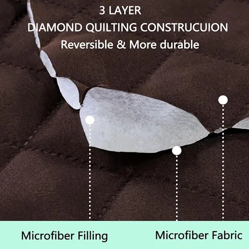 Vista 6 de Fundas de sofá reversibles para el hogar, protector de muebles, fundas de sofá impermeables para mascotas, fundas de cojín de sofá, fundas de sofá