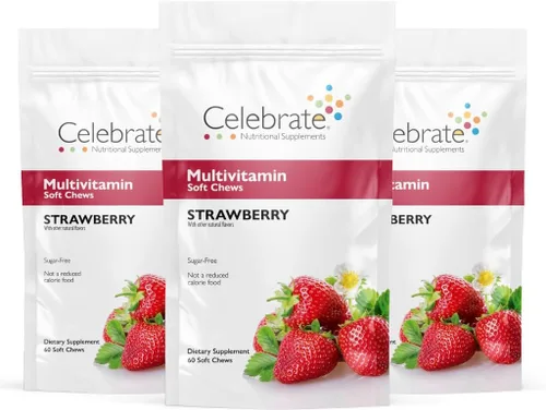 Vista 11 de Celebrate Vitamins Bariatric Multivitamin Soft Chews – Vitaminas y minerales esenciales, sin azúcar ni gluten – Bypass gástrico y suplemento