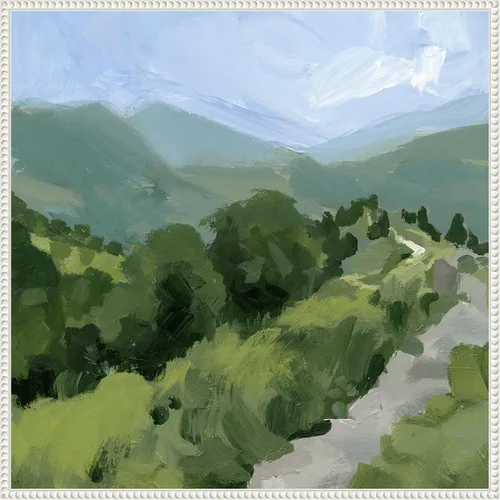 Vista 16 de Amanti Art Lienzo enmarcado para pared, camino forrado de árbol I de 16 x 16 pulgadas, por Victoria Barnes, lienzo enmarcado para pared, obras