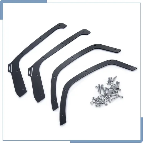 Vista 6 de Acero inoxidable RC Fender Flares Eliminar para 1/10 Escala RC Crawler Car SCX10 III Actualizaciones JLU AXI03007 Accesorios