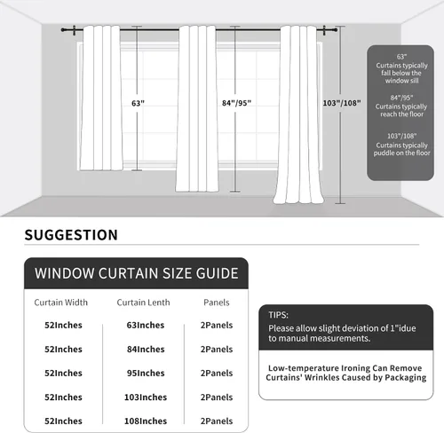 Vista 6 de Weenye Cortinas opacas navideñas con ojales para dormitorio y sala de estar, juego de 2 paneles con aislamiento térmico para oscurecer la habitación