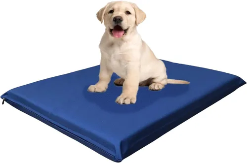 Vista 6 de Cama para perros de espuma viscoelástica con infusión de gel de alta densidad con funda externa duradera impermeable para todo tipo de clima