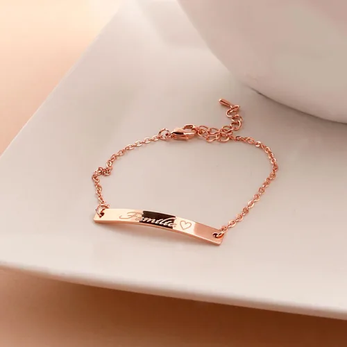 Vista 3 de Petite Boutique Pulseras personalizadas para mujer, regalos personalizados para mujeres, joyería con nombre para mujer, pulsera con nombre, joyas