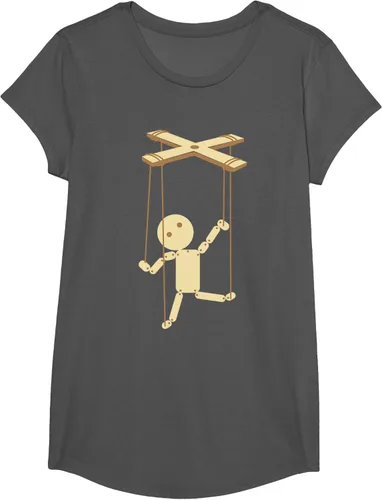 Vista 41 de Puppeteering - Camiseta de marionetas Ventrílocuo de tiriteros, Negro, S