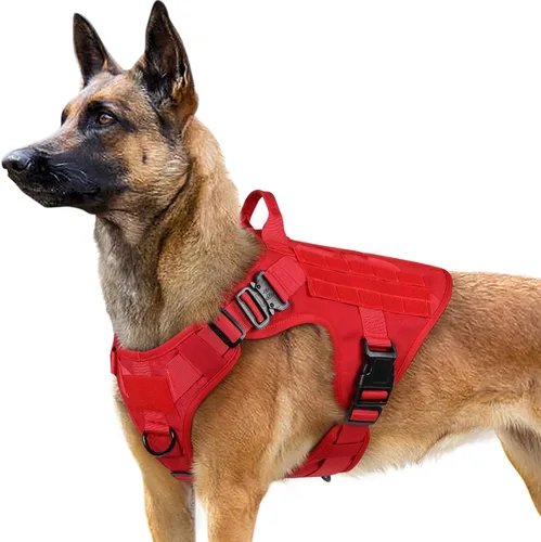 Vista 22 de rabbitgoo - Arnés táctico para perros pequeños, arnés resistente para mascotas con asa, chaleco de servicio sin tirones para razas pequeñas, chaleco
