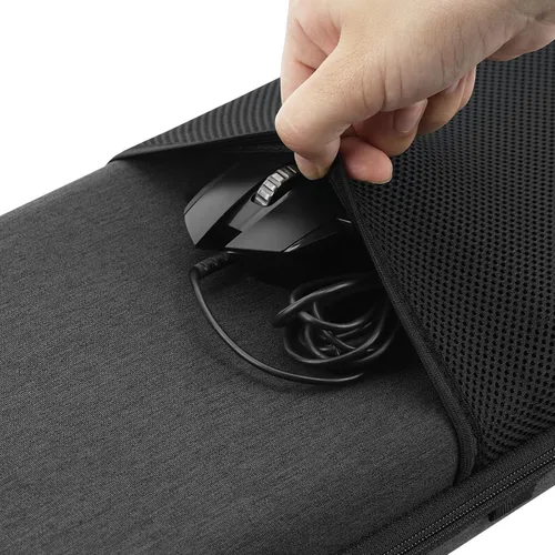 Vista 4 de GEEKRIA TKL - Funda rígida para teclado, compatible con 8BitDo Retro 87, RK Royal KLUDGE M87, Keychron V3 Max TKL, bolsa de transporte de viaje