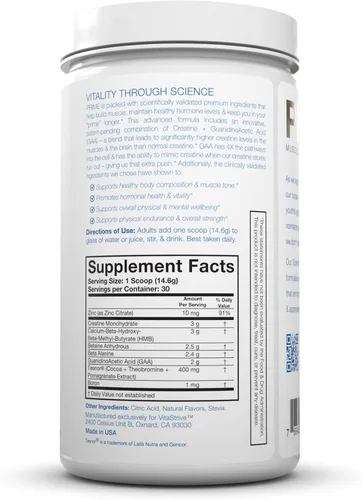 Vista 3 de DRINK HRW Suplemento Prime para la salud masculina: mejora los músculos, la fuerza, la vitalidad, científicamente validados, ingredientes de primera