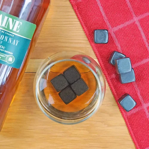 Vista 5 de Southern Homewares - Juego de 9 enfriadores de basalto con bolsa de almacenamiento, perfecto para whisky, cócteles y otras bebidas
