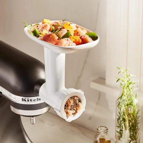 Vista 4 de KitchenAid Accesorio grande para bandeja de alimentos para batidora de pie KitchenAid KSMFT, color blanco